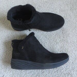 Ryka Nimbus Womens Ankel Booties Size 9.5 Black Water Repellent Faux-Fur